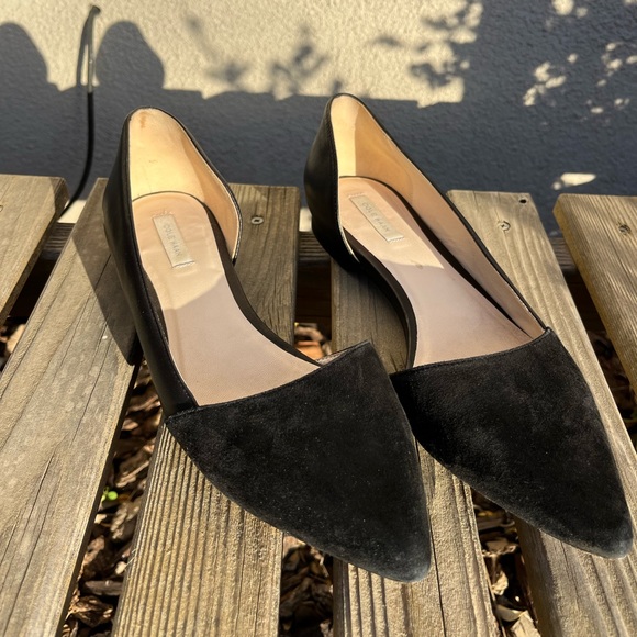 Cole Han D’Orsay Black Pointed Toe Flats - Picture 4 of 6